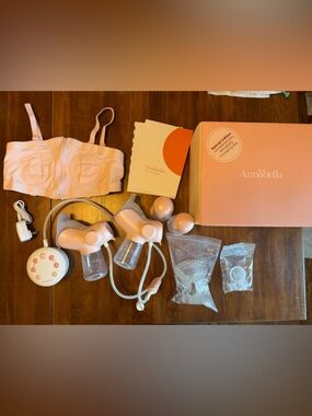Annabella Breast Pump Set in Blush Peach
